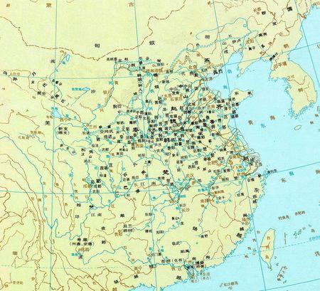 求几张战国时期的详细地形图.