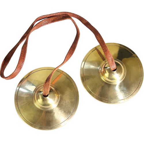 西藏纯铜碰铃光面撞铃尼泊尔手工铃铜铃铛乐器碰钟