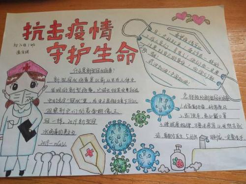 众志成城,共同战"疫" ——山东省淄博第五中学抗"疫"在行动(手抄报)