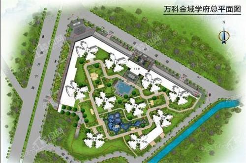 万科金域学府总平面图