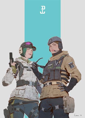 彩虹六号同人图精选:ela