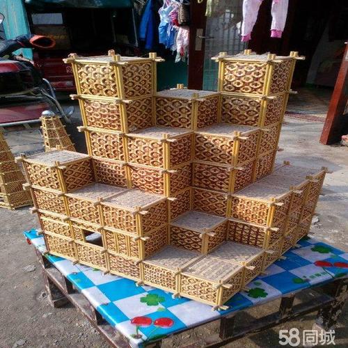 高粱杆纯手工编制工艺品