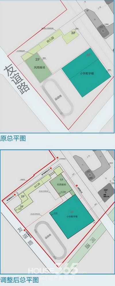 青奥村配建幼儿园,小学规划调整总平面图 资料图片