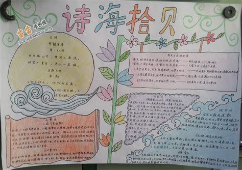 诗海拾贝手抄报图片大全资料