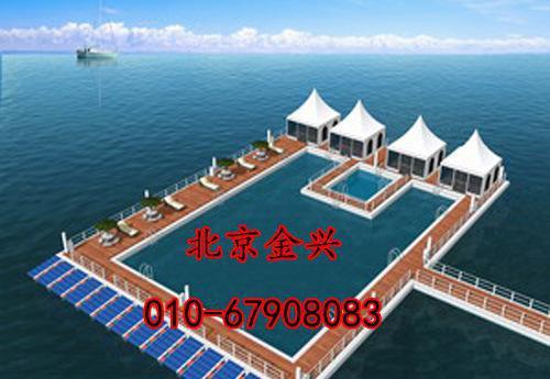 水上塑料浮桥 浮筒浮动码头 水上浮筒 游泳池钓鱼游艇平台浮桥商品