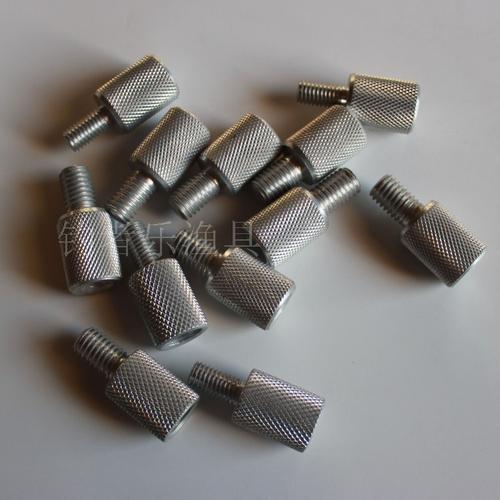 精品diy抄网连接器鱼竿改网连接头合金螺丝变头10变8or10变12通用