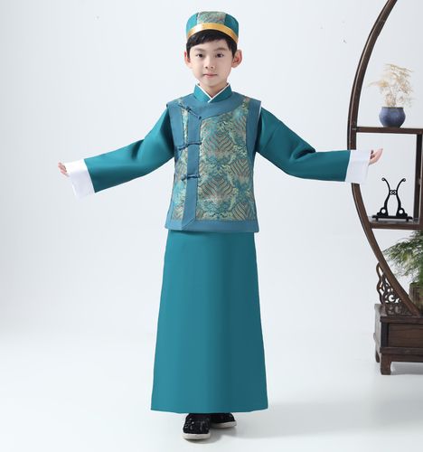 儿童古装汉服超仙中国国风男童国学少爷小男孩唐装