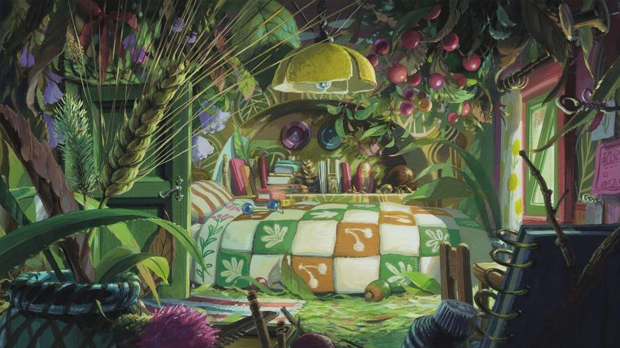 宫崎骏作品《借东西的小人》,高清图片,电脑桌面-壁纸