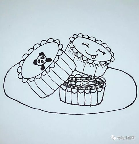 第八步 开始涂色,可以选择油画棒涂色,这样可以画出月饼的厚重感