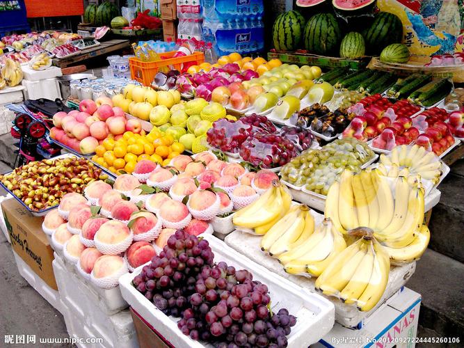 水果摊图片