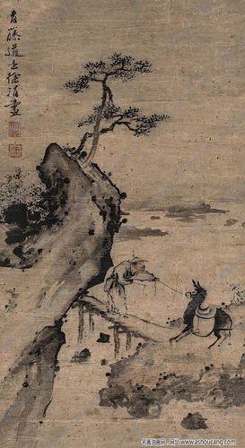 徐渭国画作品 逆旅图 高清下载