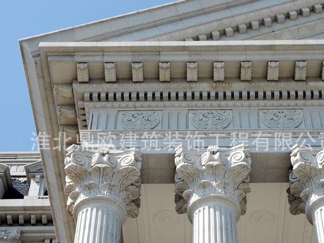 欧式grc山花 水泥线条 别墅门头装饰 浮雕花板 门头花