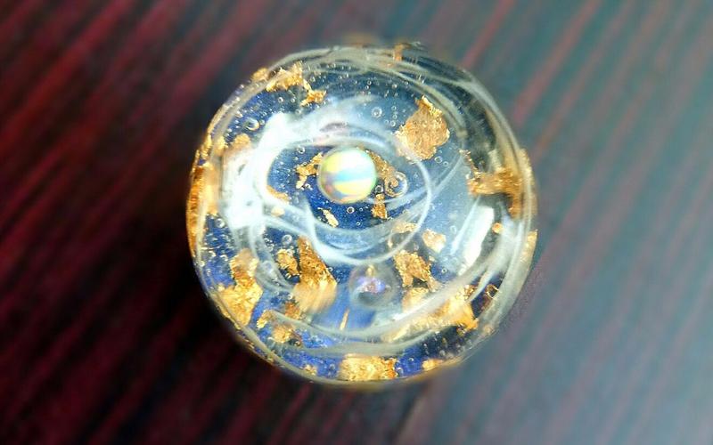 【滴胶作品】uv胶宇宙球,你眼里的星空