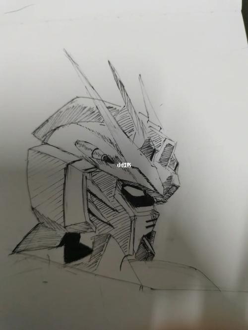 高达,手绘,_高达_手绘_高达手绘_兴趣爱好_绘画