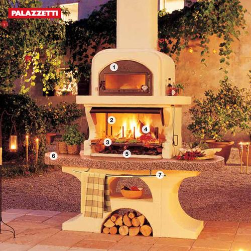 意大利进口palazzetti真火燃木壁炉capri-2系列户外
