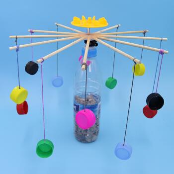 拉线木马科学小制作小学生科技创新大赛作品废物利用手工自制发明
