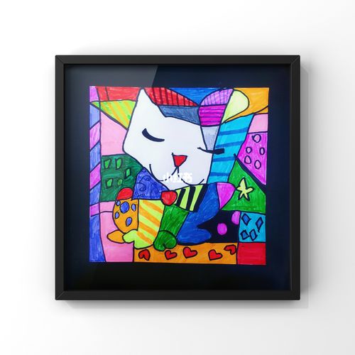 儿童画《波普艺术》_艺术_格子_创意设计_绘画_儿童画