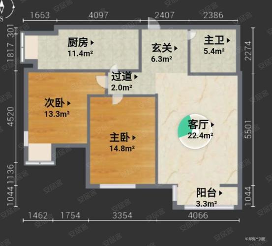 泽惠园92平米中单大两室3面朝阳采光好看房方便