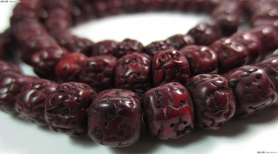藏传朱砂供金刚菩提佛珠108颗一串