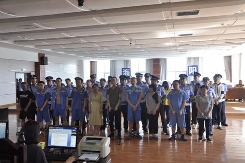 8月22日,海阳法院公开开庭审理 一起由18人组成