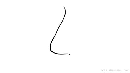 鼻子简笔画怎么画 鼻子简笔画好看