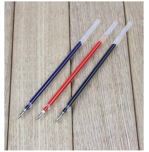 p-0112学生文具用品圆珠笔水笔办公签字笔替芯 子弹头中性笔芯