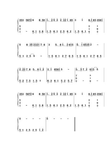 梁祝钢琴双手简谱