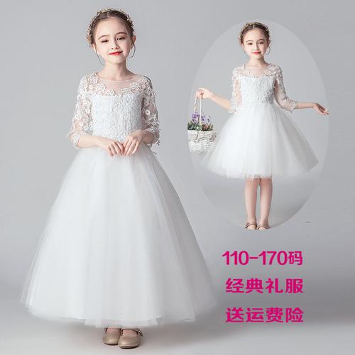 喜欢儿童白纱裙公主蓬蓬裙演出服的还喜欢