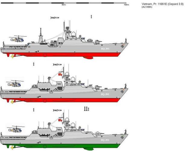 图注:因为猎豹级护卫舰具备出色的近海作战能力,也被越南购买,其中