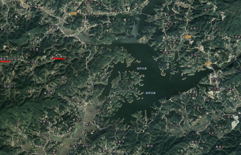 其它 在卫星地图上寻找"烧车御史"谢振定墓地 写美篇 如果在韶山和