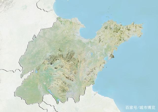 山东省地形图