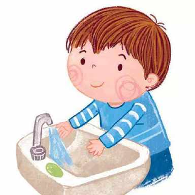 戴口罩勤洗手英语手抄报 洗手日手抄报