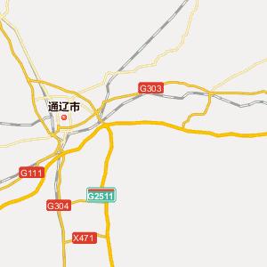 通辽市科尔沁区地图