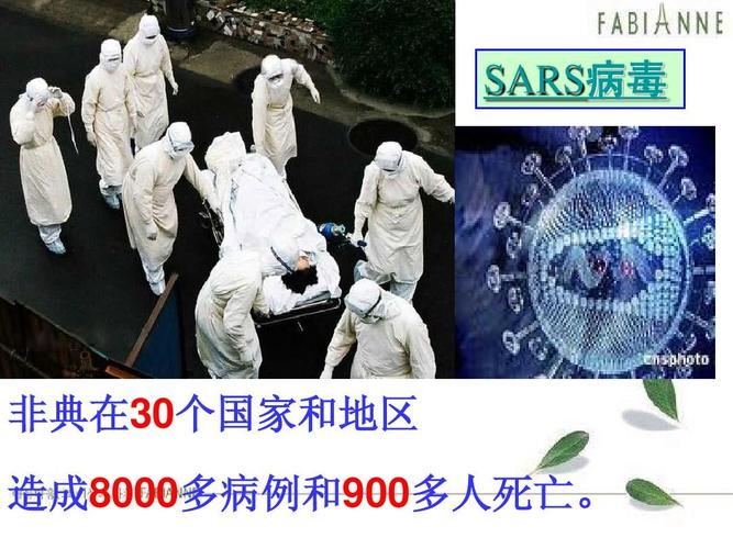 sars病毒 非典在30个国家和地区 造成8000多病例和900多人死亡.