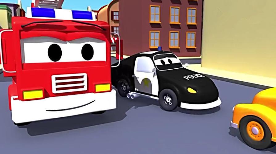 开心早教:汽车城之警车和消防车