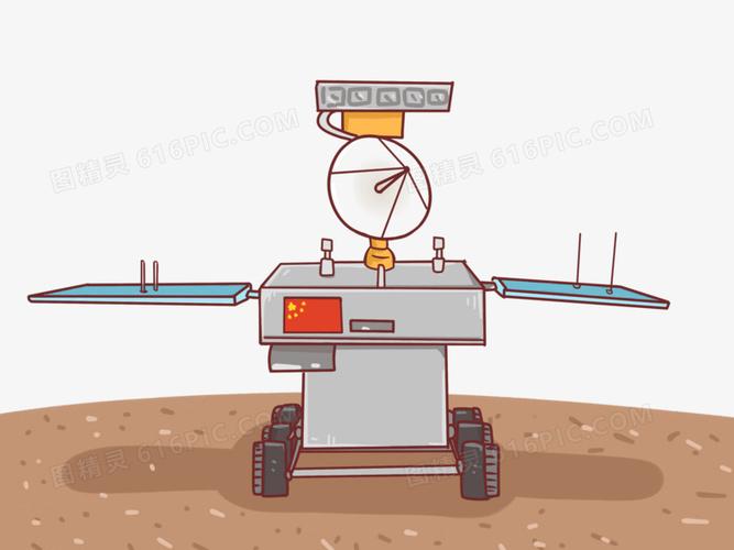 五号嫦娥5号月球探测器着陆成功登入免抠手绘卡通元素图精灵为您提供
