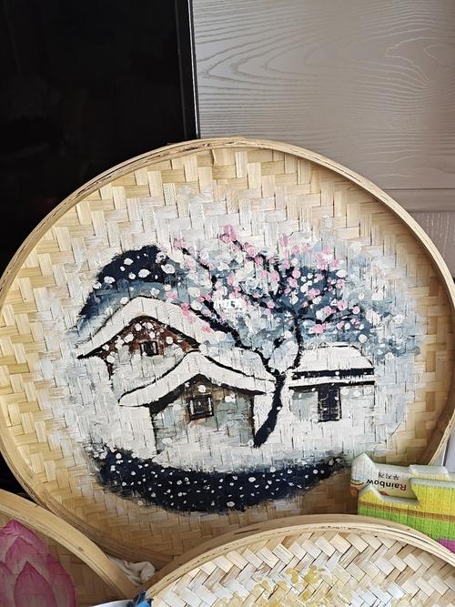 簸箕水粉画_水粉画_装饰画_绘画_足疗_文化_绘画