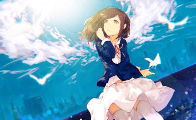 动漫女生唯美梦幻