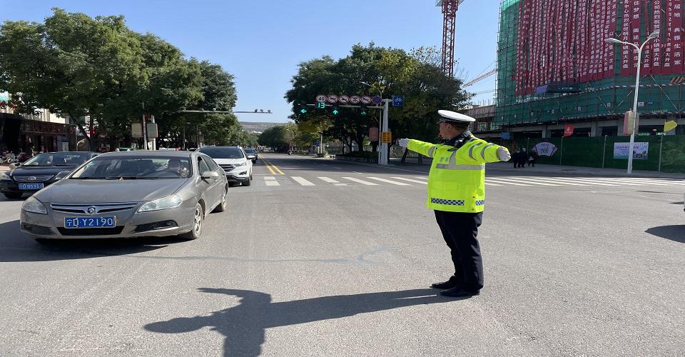 彭阳交警"创城"工作纪实