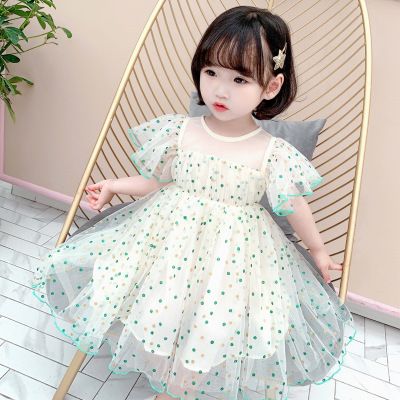 女童连衣裙2020新款女宝宝夏装洋气童装小女孩蓬蓬纱裙儿童公主裙