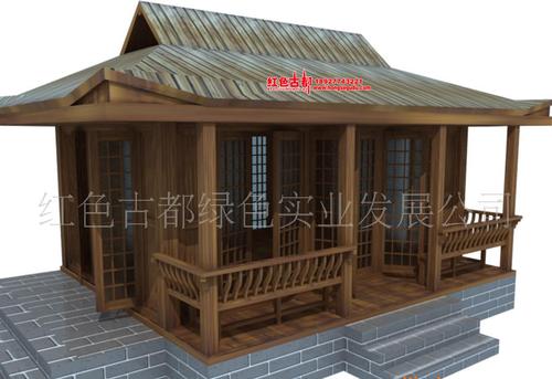 古典木屋茶室木屋木屋茶室成人木屋模型古典风格木屋室外防腐木茶室