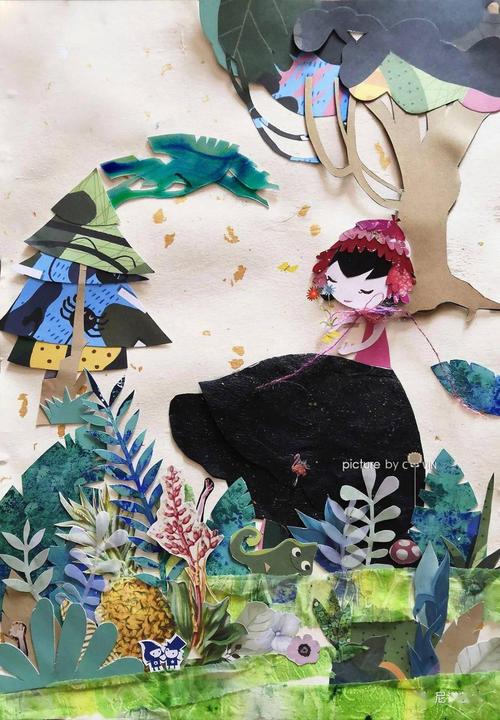 综合材料的艺术语言 | 【囍卷的拼贴×插画创作课】预