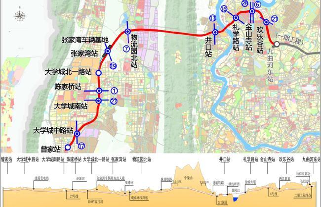 重庆轨道15号线二期开建|轨道交通|大学城|车站|南站