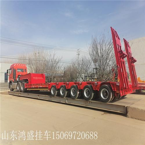 滁州十三米高低平板半挂车货台面长度