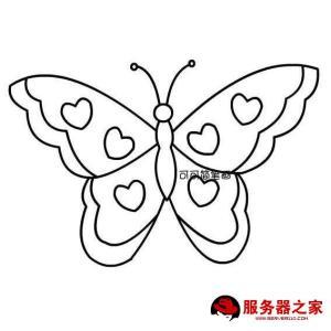 有哪些简笔画可爱的小蝴蝶