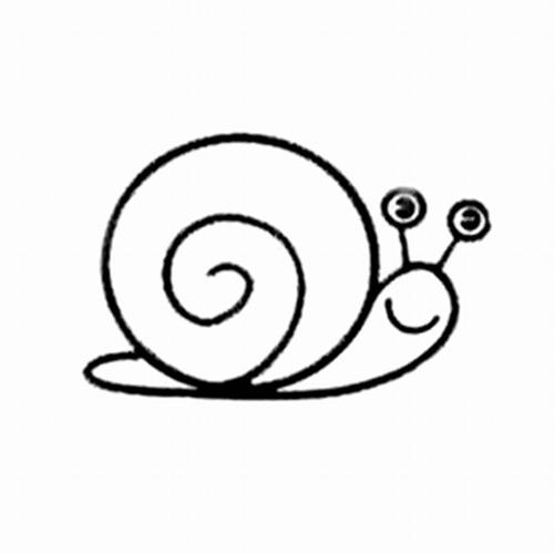 简笔画蜗牛大全