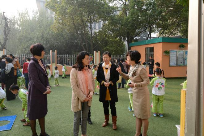 我园接受扬州市示范幼儿园的评估工作