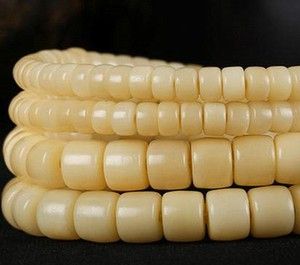 天然保真骆驼骨手串108颗佛珠单圈念珠驼骨原色手链骨珠念珠男