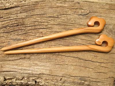 【祥云】桃木簪子 发簪