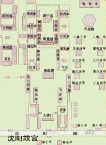 沈阳故宫平面图